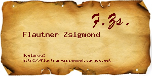 Flautner Zsigmond névjegykártya